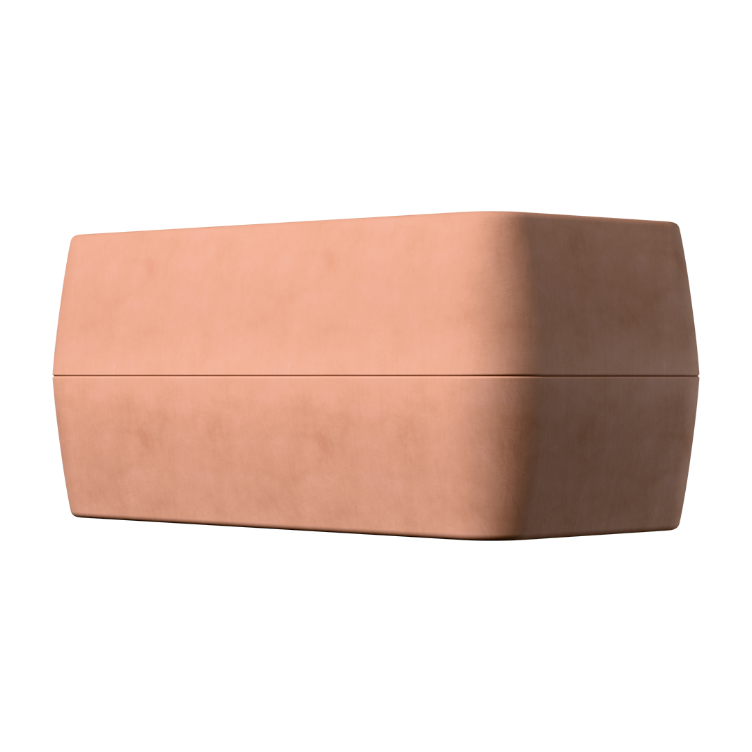 myromy BBQ Mini Bräter aus Terrakotta, 2-in-1 Bräter aus Keramik, für Grill, Herd, offenes Feuer.