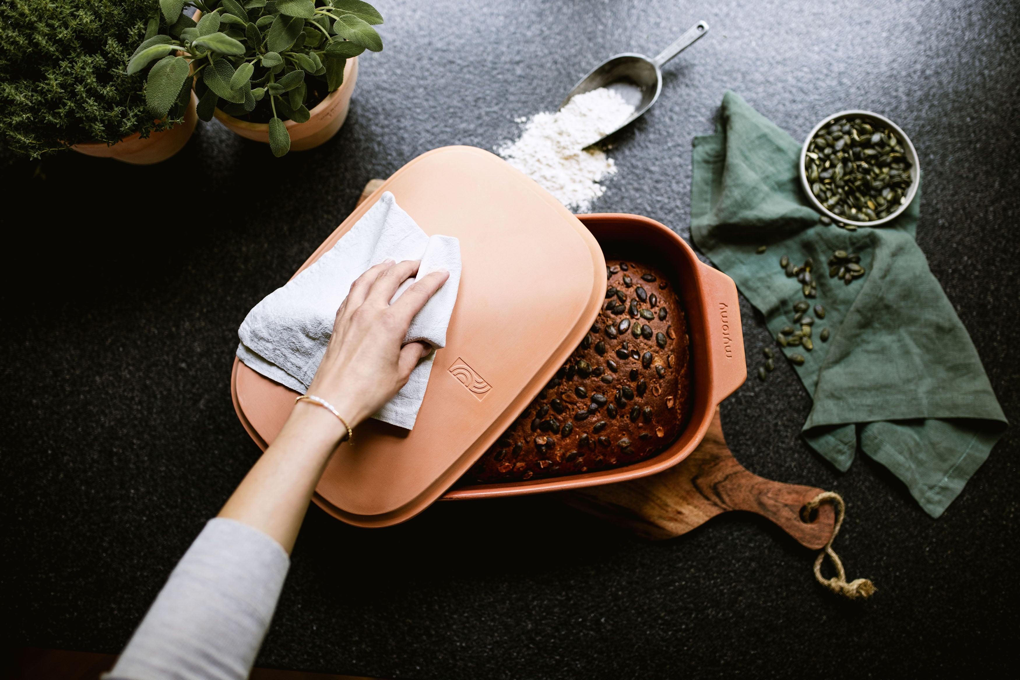 Roggenbrot mit Kürbiskernen