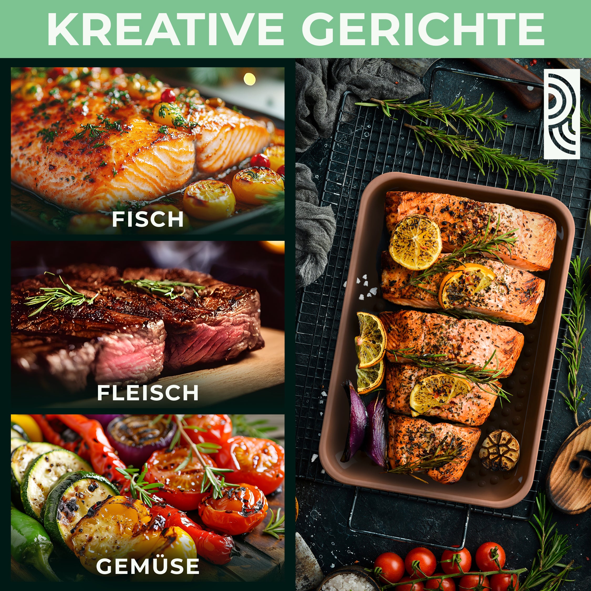 myromy BBQ Plancha – feuerfeste Grillschale für Gasgrill, Ofen und Feuer