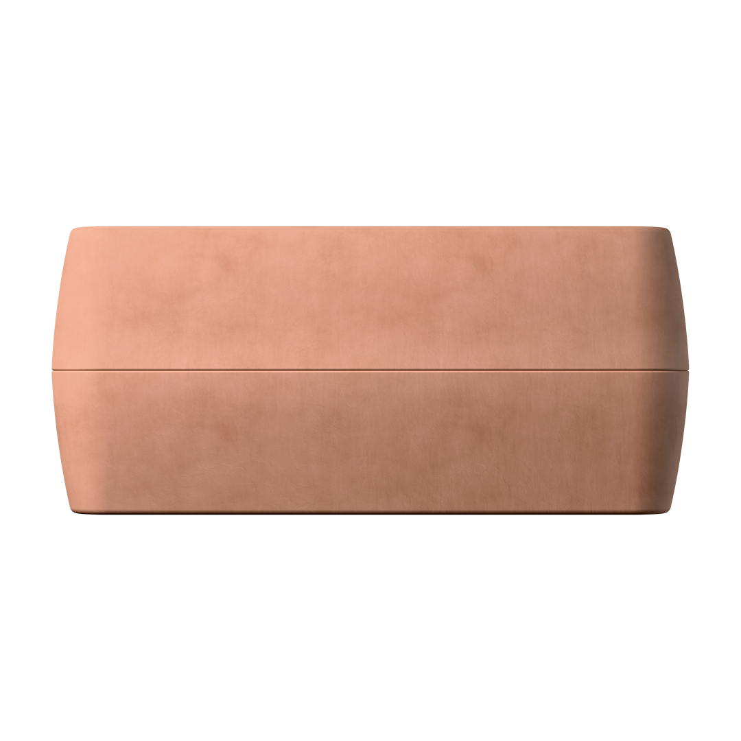 Packshot myromy BBQ Brick #1 aus Terrakotta, Bräter aus Keramik, für Grill, Herd, offenes Feuer. 